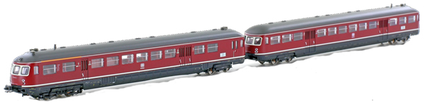 Kato HobbyTrain Lemke H2692 - German 2pc Diesel Railcar Set ETA517/ESA817 of the DB